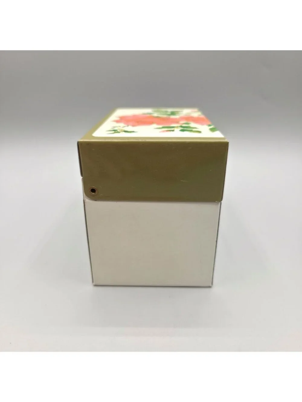 Vintage Recipe Box Floral Lid South Dakota Cow-Belles Recipe Cards Ohio Art